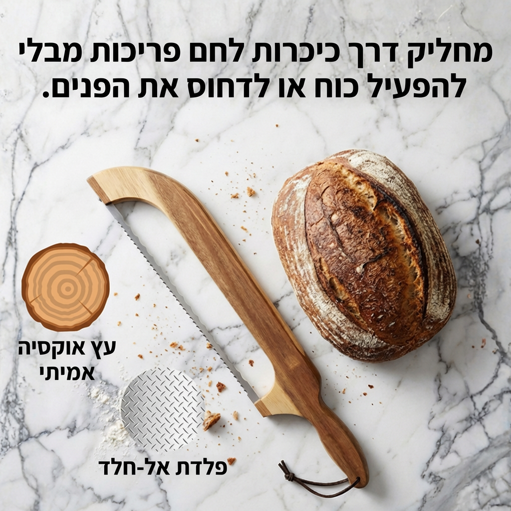 סכין קשת מקצועית ללחם לפריסה נקייה